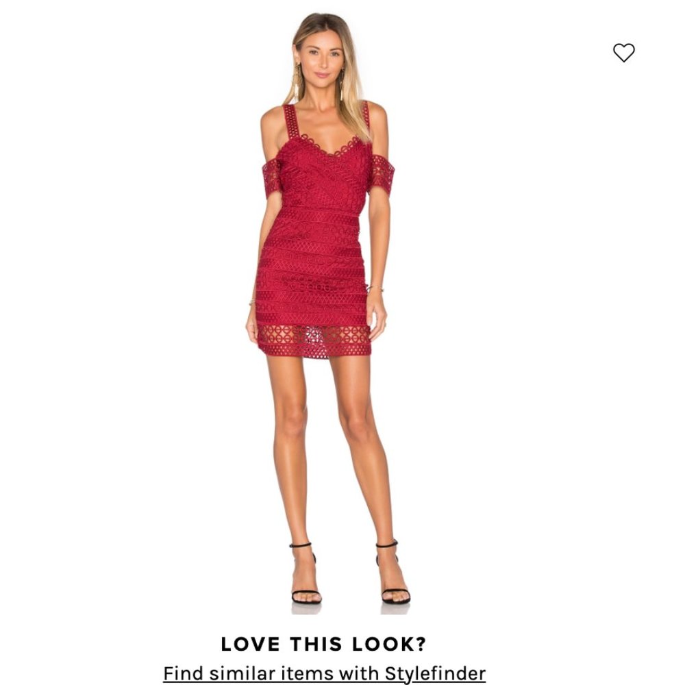 SAYLOR, Amelie Dress, Size 4, Color Lipstick